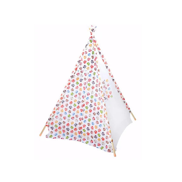 Gyereksátor tipi, vidám bagoly mintával, 145x110 cm