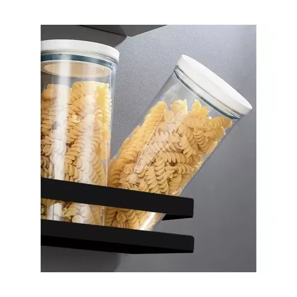 Fali fürdőszobai polc 50 cm – fekete rozsdamentes acél, 10 kg