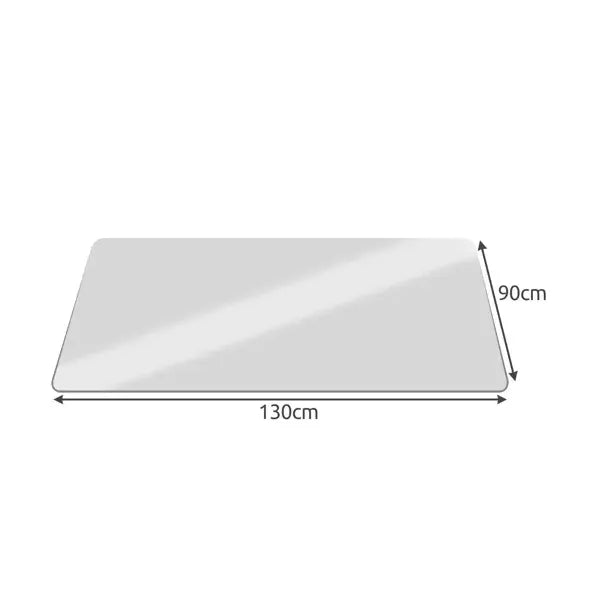 Félátlátszó székalátét padlóvédő szőnyeg 90×130 cm, PP, 0,5 mm