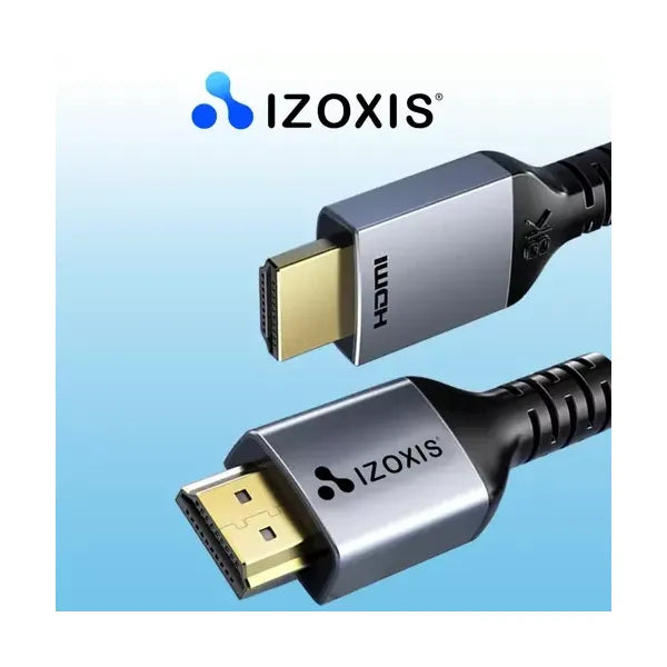 HDMI 2.1 kábel 8K 60 Hz, 2 m, fonott nylon, aranyozott
