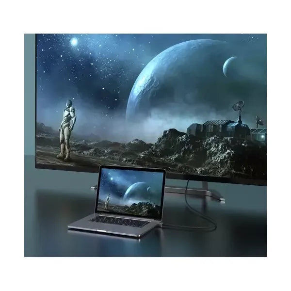 HDMI 2.1 kábel 8K 60 Hz, 2 m, fonott nylon, aranyozott