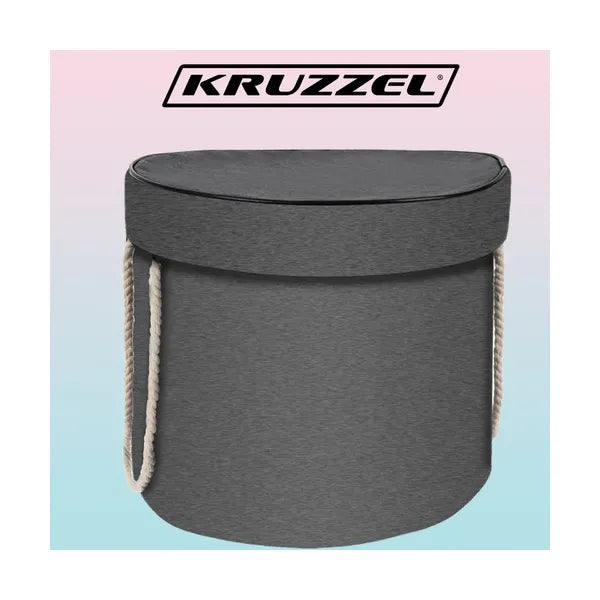 2 az 1-ben játéktároló kosár játékszőnyeggel, 20 l, szürke–sárga