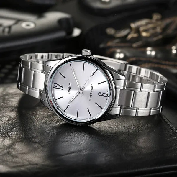 Casio férfi kvarc óra ezüst acél wr30