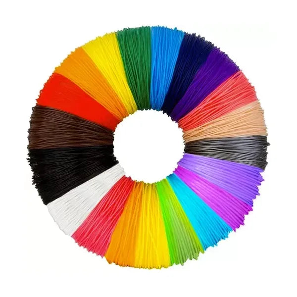PLA 3D nyomtató színes filament szett, 20×20 m, 1.75 mm, 20 szín