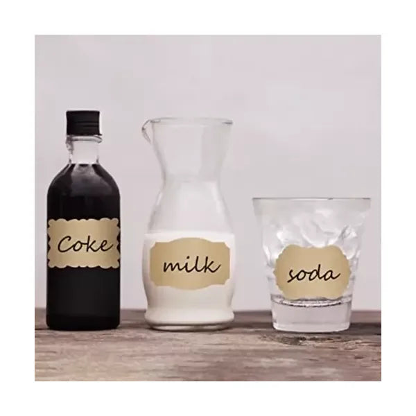 Öntapadó barna címke szett, 300 db, 3×5 cm, 3 mintával, tekercsen