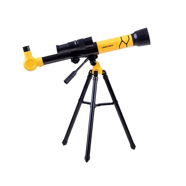 Gyerek teleszkóp 65 mm objektívvel, 20x/30x/40x nagyítás, állvánnyal