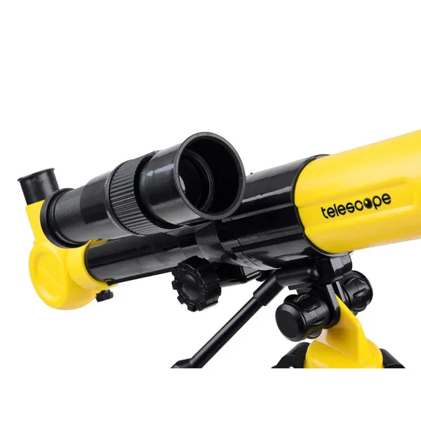 Gyerek teleszkóp 65 mm objektívvel, 20x/30x/40x nagyítás, állvánnyal