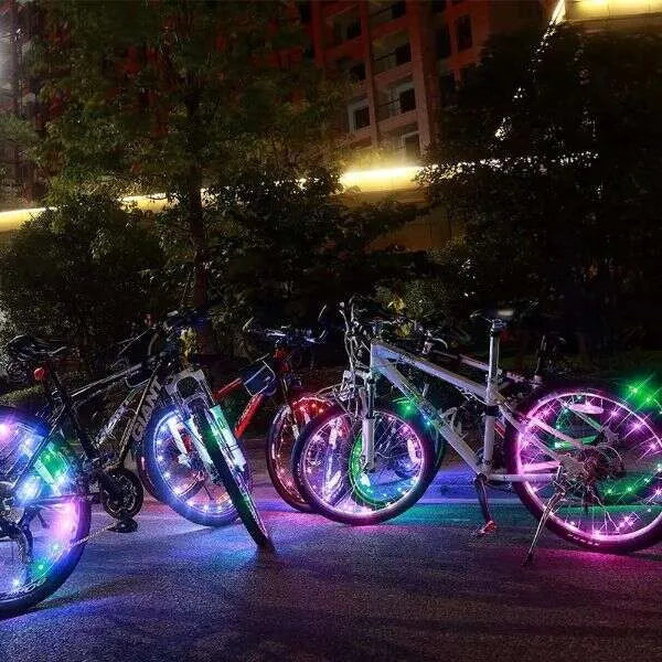 Színes led kerékpárfények