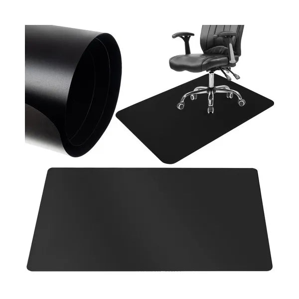 Fekete polipropilén székalátét padlóvédelemhez 130×90 cm, 0,5 mm