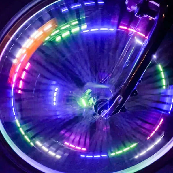 Színes led kerékpárfények