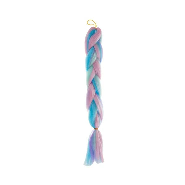 Szintetikus ombre póthaj kék-lila, 60 cm, hőálló, 99 g