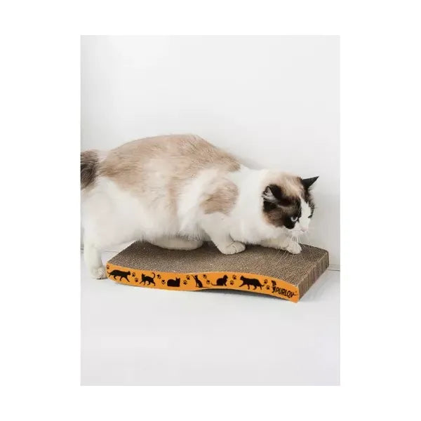 Hullámformájú karton macskakaparó fekvő, 43×22,5 cm