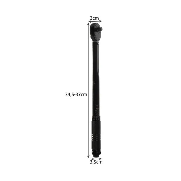Nyomatékkulcs 3/8'' 7-112 Nm, acél, 4% pontosság, tokkal