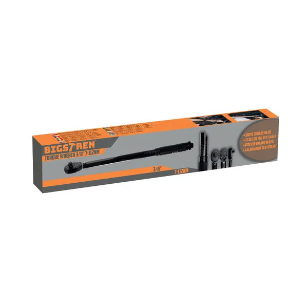 Nyomatékkulcs 3/8'' 7-112 Nm, acél, 4% pontosság, tokkal