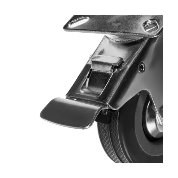 Forgó ipari kerekek fékkel, 4 db, 75 mm, 220 kg teherbírás