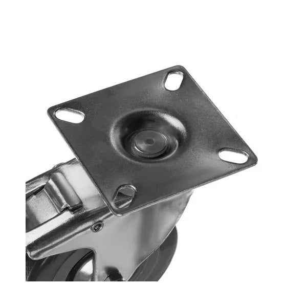 Forgó ipari kerekek fékkel, 4 db, 75 mm, 220 kg teherbírás