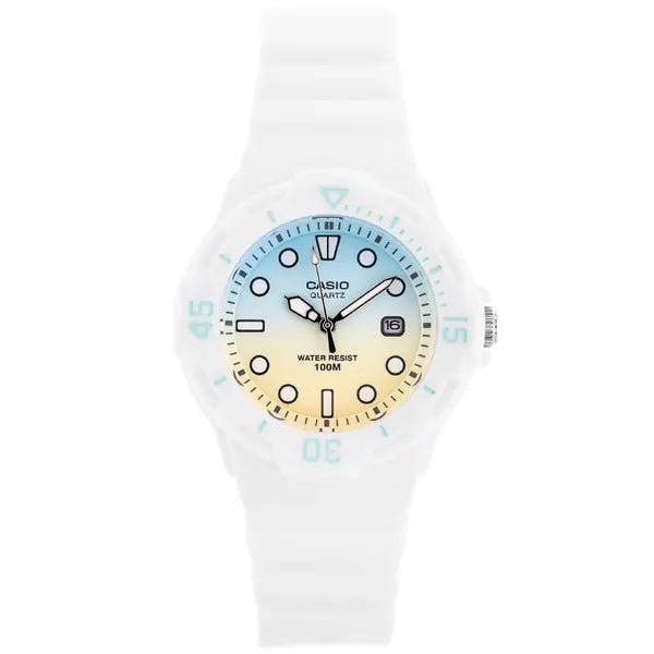 Casio LRW-200H-2E2V gyerek női karóra, kék számlap, WR100, kvarc, dobozzal
