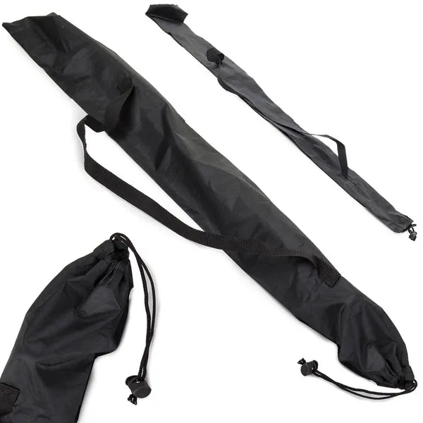 Nylon vállpántos botzsák nordic walking/trekking botokhoz, 70×12 cm, fekete