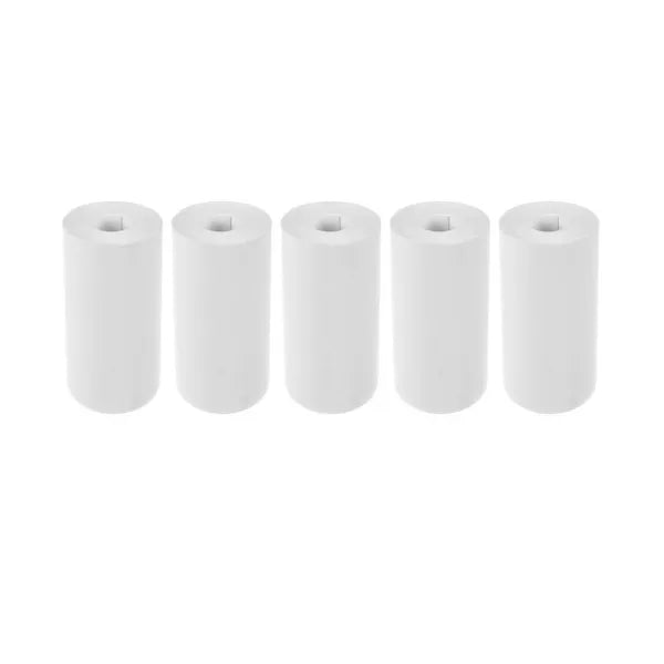 Mini nyomtató hőpapír, 5 tekercs, 56 mm széles, 25 mm átmérő, fehér