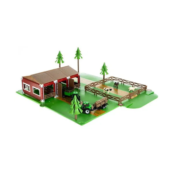 102 darabos farm játékkészlet állatokkal és 2 traktorral