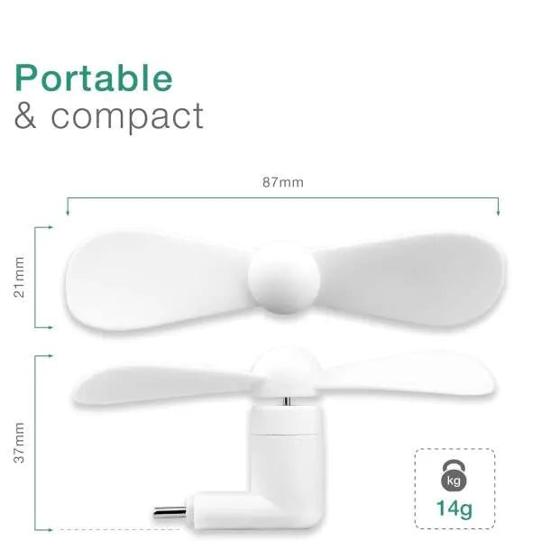 Miniusb ventilátor mobilhoz