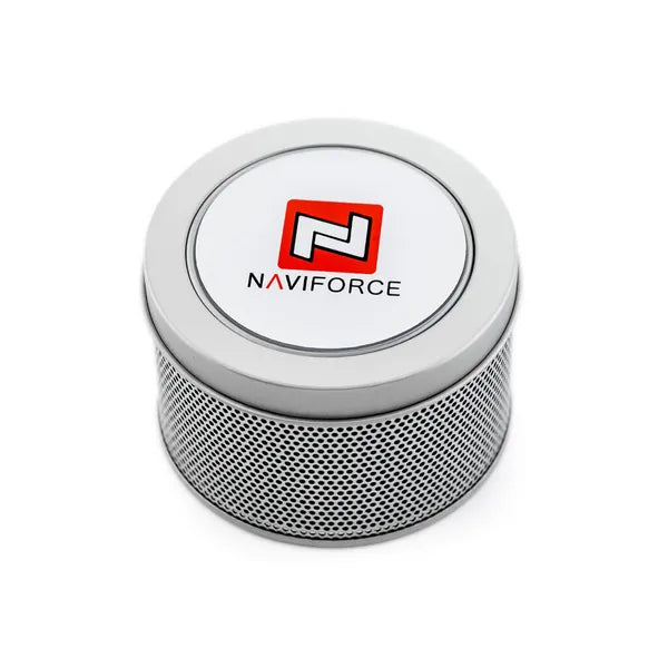 Naviforce ezüst fém ajándékdoboz karórához, szivacsbetéttel