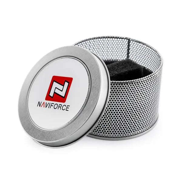 Naviforce ezüst fém ajándékdoboz karórához, szivacsbetéttel