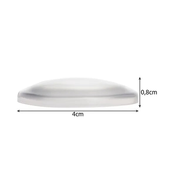 Öntapadó átlátszó ajtó- és falvédő ütköző, PU, 4 cm, 6 db