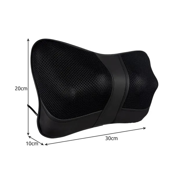 Shiatsu hát- és nyakmasszírozó párna, fűtés, 2 üzemmód, autós adapterrel