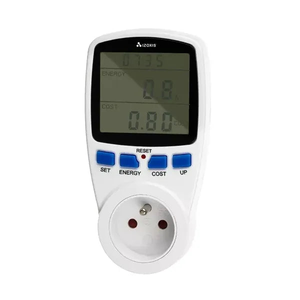 Digitális energiamérő wattmérő, 230 V, 16 A, max 3680 W, LCD kijelző