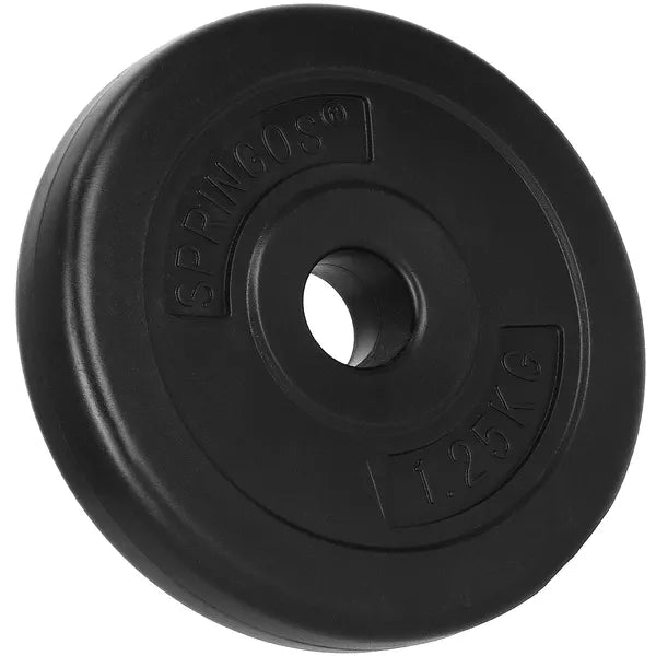 Springos fekete súlyzó tárcsa 1,25kg 31mm