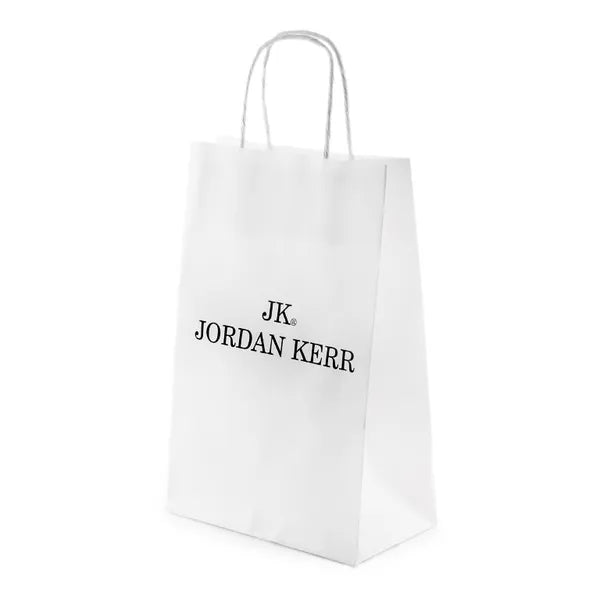 Jordan Kerr fehér keményített papír dísztasak 10×18×28 cm