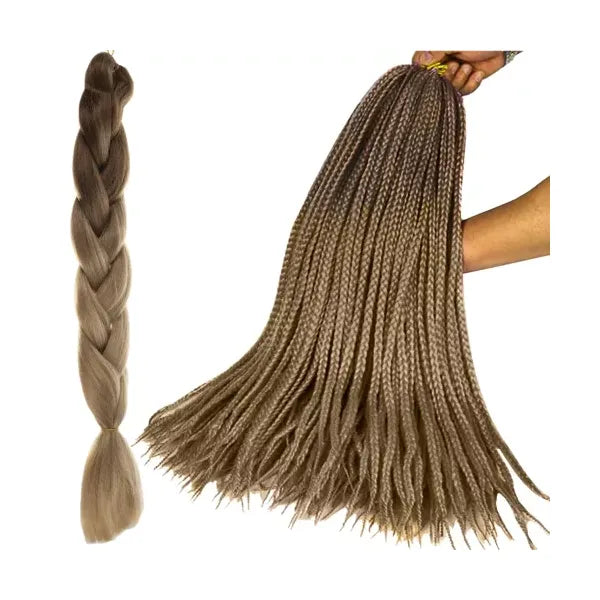 Szintetikus ombre szőke hajfonat, 60 cm, 89 g