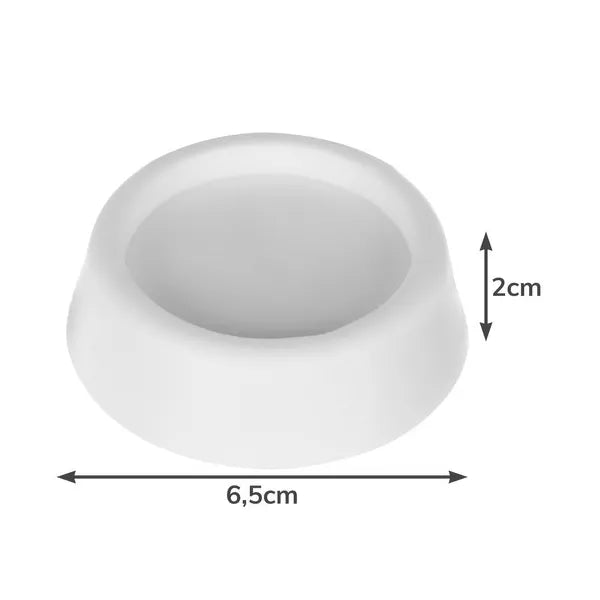 Ruhhy TPR rezgéscsillapító mosógép alátét, 4 db, fehér, Ø6,5 cm