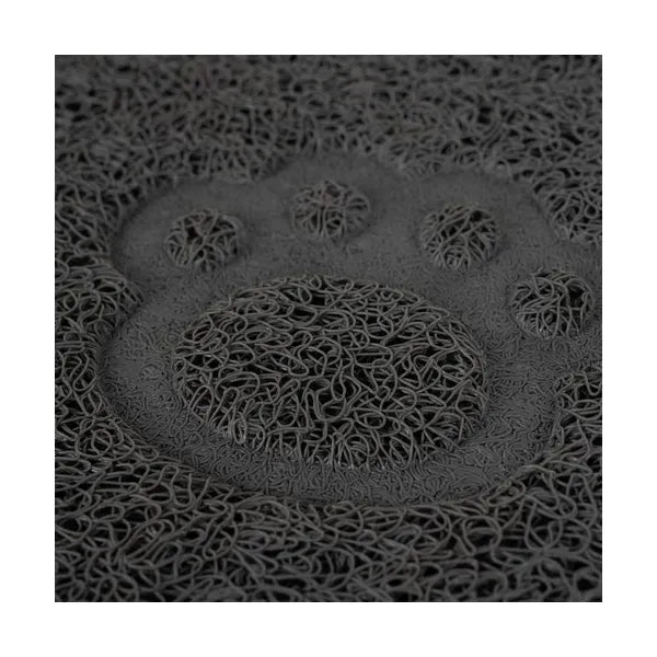 Szürke csúszásgátlós dupla etetőtál-alátét 45×26 cm kutyáknak, macskáknak