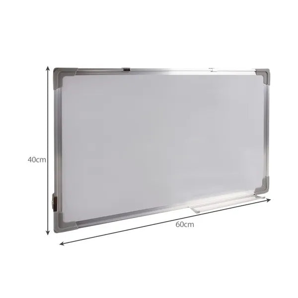 Mágneses törölhető fehértábla 60×40 cm, tartozék markerek+mágnesek