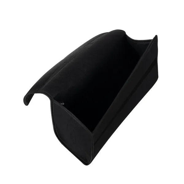 Fekete filc csomagtartó rendező, 22 l, tépőzáras rögzítéssel, 47×17×28 cm