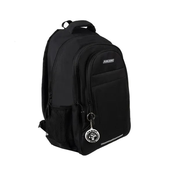 Fekete 22 l oxford 600D ergonomikus hátizsák reflektorral 45×28×16 cm