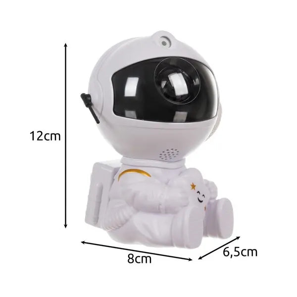 LED csillagvetítő 7 színnel, 3D űrhajós figurával, távirányító