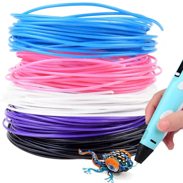 3D toll utántöltő készlet, 5×8 m színes filament, univerzális 1,75 mm