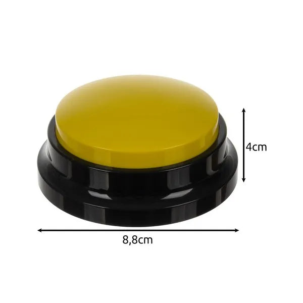 Kutya beszélő gomb készlet 4 db, felvehető hang, 8,8 cm