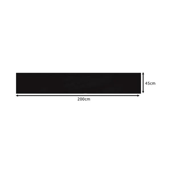 Öntapadós XXL krétatábla, fekete, 45×200 cm, krétával