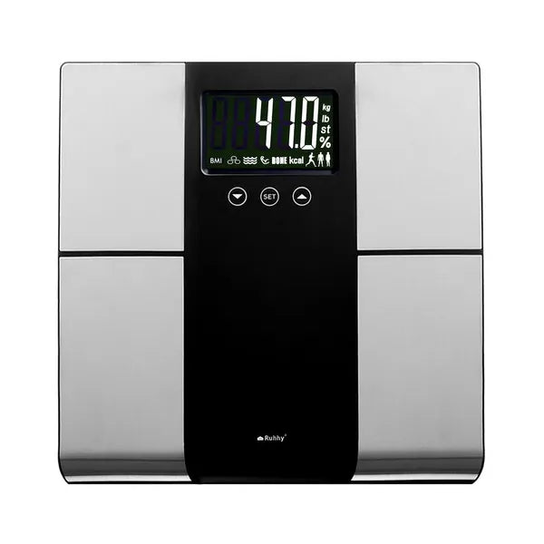 Okos fürdőszobai mérleg 225 kg-ig, testösszetétel-analízissel, LCD