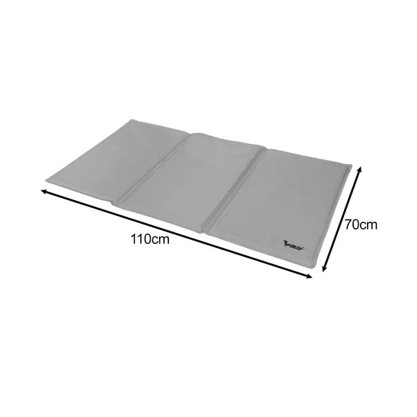 Purlov hűsítő gél fekhely kutyáknak és macskáknak, XXL 110×70 cm, szürke