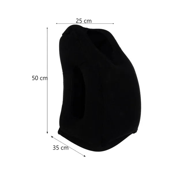 Trizand felfújható ergonomikus utazópárna 50×35×25 cm, fekete