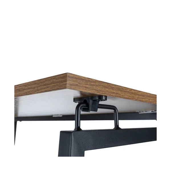 Összecsukható fa íróasztal Ruhhy 26116, loft stílus, fém váz, 30 kg