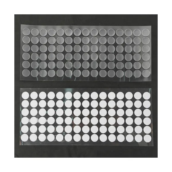 Öntapadó fehér tépőzár korongok 18 mm, 500 db, 180 g teherbírással