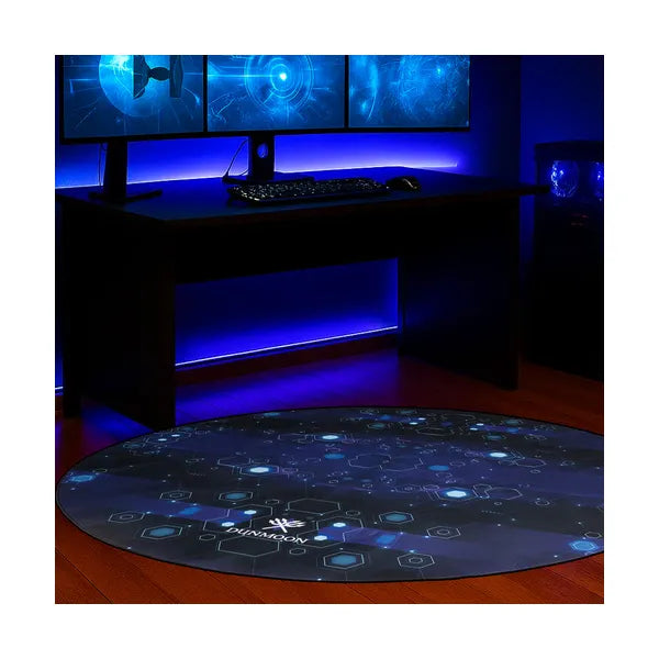 Dunmoon kerek gamer székalátét 120 cm, 4 mm, csúszásgátló, mosható