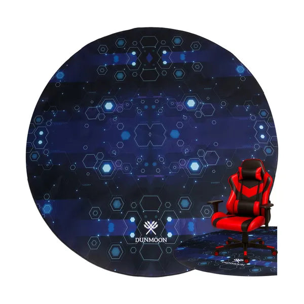 Dunmoon kerek gamer székalátét 120 cm, 4 mm, csúszásgátló, mosható