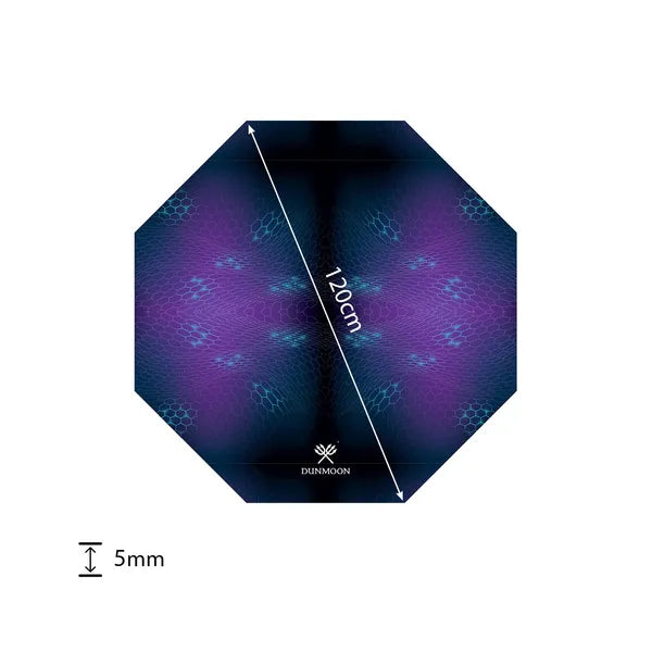 Dunmoon nyolcszögletű gamer székalátét, 120×120 cm, 4 mm, vízálló, csúszásgátló